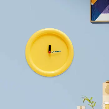 12-дюймовые не тикающие настенные часы, работающие от батареек, декор для подарка на новоселье, механизм, Red