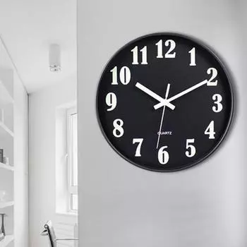 12-дюймовые светящиеся настенные часы с круглым светящимся в темноте номером, не тикающие, бесшумные, для гостиной, спальни, для дома, цифровые аналоговые часы, украшение для дома