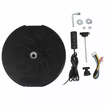 12-дюймовый активный сабвуфер для запасного колеса 400 Вт RMS 4 Ом с дистанционным управлением Premium Bass Powered для запасного колеса сабвуфер