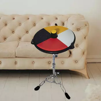 12-дюймовый барабанный коврик силиконовый нескользящий музыкальный инструмент шумоподавление малый барабан