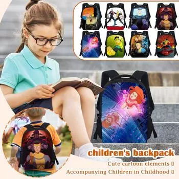 12-дюймовый детский рюкзак, модный европейский и американский аниме-рюкзак One Size