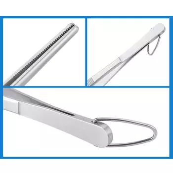 12-дюймовый многофункциональный пинцет щипцы для еды из нержавеющей стали зажим для стейков длинные пинцет-щипцы для барбекю 1