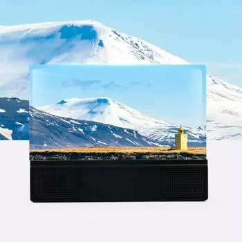 12-дюймовый мобильный телефон F5 со встроенным стабильным регулируемым объективом, синей подсветкой и аудиоаккумулятором. Смотреть видео чёрный