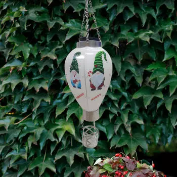 12-дюймовый рождественский солнечный подвесной светильник для наружного декора для праздничного патио