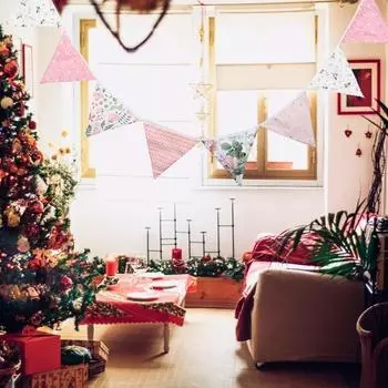 12 флагов 3,2 м, скандинавский двухсторонний печатный хлопчатобумажный тканевый вымпел-флаг