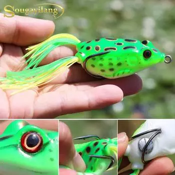 12 г 11 см искусственные мягкие приманки для рыбалки в виде лягушки, приманка для ловли окуня, поддельные приманки с металлическими крючками, приманки для ловли окуня