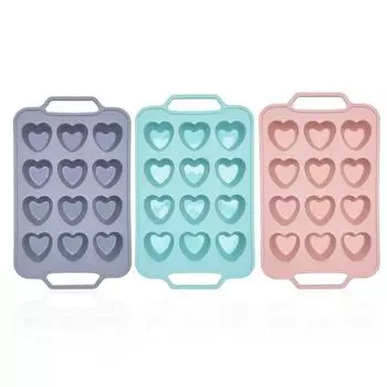 12-гнездные формы для тортов, кондитерский инструмент, прессуемый 3D-пресс с рождественской тематикой в виде маленького милого сердца, принадлежности для выпечки, мусс для хлеба для кухни зелёный