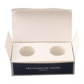 12 Характеристики Держатели для монет Крышка держателя для марок Хранение принадлежностей для монет Квадратный картонный футляр Альбом для монет Коллекция клипс Флип