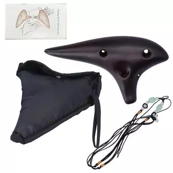 12?Hole Alto C Ocarina Dolomite Shell Классическая флейта Инструменты для профессиональных начинающих