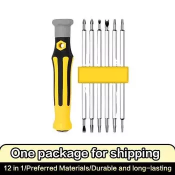 12 in 1 Multi-Purpose Screwdriver Cross Shaped Torx Blossom Y-Shaped U-shaped for Mobile Phone Telecommunication Repair Tools