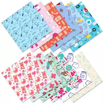 12 инструментов медсестры милый ветер 6 дюймов рука счет клип бумага альбом материал книга фон бумага 15*15CM