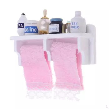 12-й кукольный домик ручной работы, комплект мебели для ванной комнаты, белая башня, полка, коллекции миниатюрных моделей