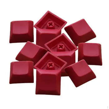 12 клавиш PBT DSA Blank напечатаны своими руками для игровой механической клавиатуры, и не легко блестят красный