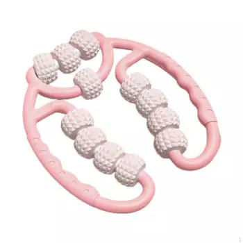 12-колесный ролик для мышц рук и ног, фитнес-инструмент для восстановления розовый