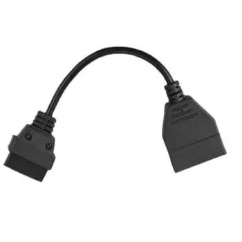 12-контактный разъем OBD/OBD2, черный диагностический кабель для адаптера Daewoo чёрный