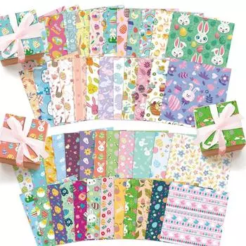 12 красочных пасхальных детских материалов бумажная упаковка праздничная упаковка фотоальбом своими руками One Size