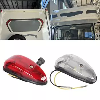 12 светодиодных задних фонарей для идентификации прицепа, водонепроницаемые предупреждающие огни, задние фонари с сигналом поворота, универсальные предупреждающие огни для автомобиля 1