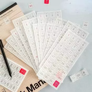 12 листов креативный ежедневный план на 365 дней, этикетка для справочника, наклейка Васи, календарь, сделай сам, дневник, украшение для скрапбукинга, наклейка белый