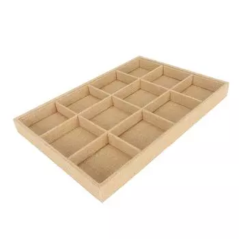 12 лотков для ювелирных изделий с поясами, большой емкости, многофункциональный, штабелируемый лоток-органайзер для ювелирных изделий для демонстрации