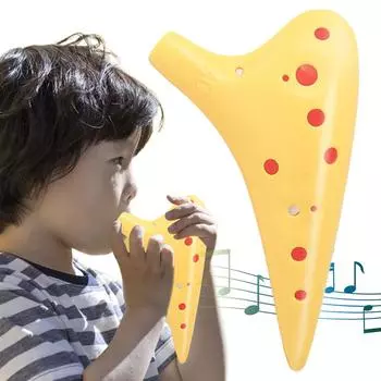 12-луночный альт C окарина музыкальный инструмент флейта пластиковая окарина идея рождественского подарка для любителей музыки и начинающих духовых инструментов розовый