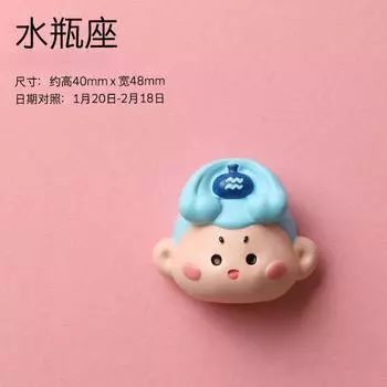 12 Магнитов на холодильник по знакам зодиака, мультяшные милые магниты, культурная креативность, украшение для холодильника, магнитная смола