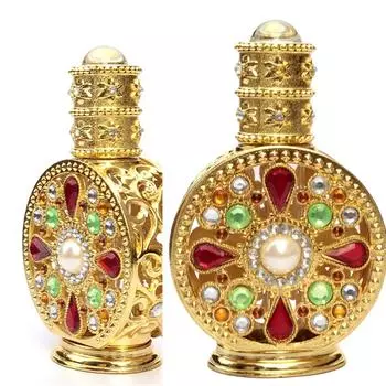 12 мл Винтажные эфирные масла Духи Пустые бутылки для хранения Флаконы Винтажные пустые искусственные многоцветные многоразовые банки