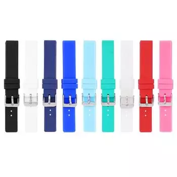 12 мм, 14 мм, 16 мм, 18 мм, 20 мм, 22 мм, 24 мм, спортивный силиконовый ремешок для часов, мужской и женский универсальный резиновый ремешок, ремешок для часов, браслет, аксессуары 12mm королевский синий