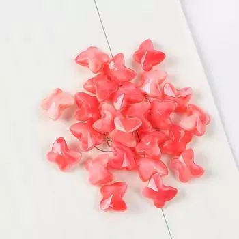 12 мм Цветной акриловый шарик-бабочка, россыпь, DIY, масляная живопись, имитация фарфоровой живописи, цветной шарик-разделитель, ожерелье, аксессуары для бижутерии из бисера 10 pieces