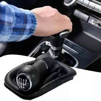 12 мм для Volkswagen VW Golf 4 IV MK4 GTI R32 Bora Jetta 5 Speed Black Frame Gear Shift Knob Shelf Gaiter Cover 1999-2004 чёрный