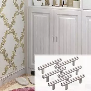 12 мм кухонная дверь из нержавеющей стали с Т-образной ручкой, ручка ящика шкафа 12*64*100mm