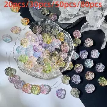 12 мм стеклянные бусины колокольчика, браслет ручной работы, ожерелье, серьги, ювелирный материал, инструменты для самостоятельного изготовления, аксессуары для изготовления ювелирных изделий 20PCS