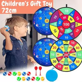 12 мячей для детей, липкий мяч, доски для дротиков, мяч-мишень, детские игрушки, набор для спорта в помещении, игра в мяч-присоску, семейная спортивная вечеринка One Size красный