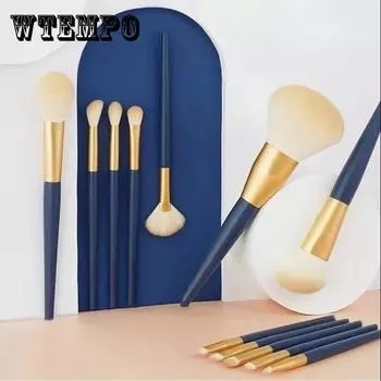 12 Набор кистей для макияжа Полный свободный пудровый кисть Румяна Кисть Тени для век Кисть Инструменты для макияжа bare brush темно-синий