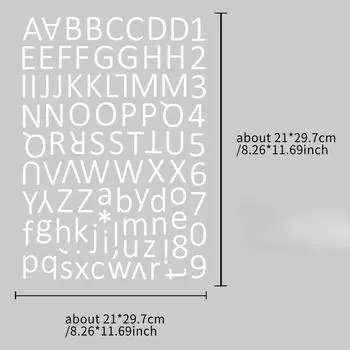 12 Наклеек с буквами Цветные Английские Цифровые Комбинации Сделай сам Чашка для воды Компьютерная декорация Водонепроницаемые Наклейки для ручного аккаунта