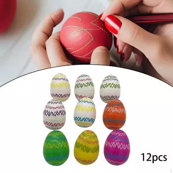 12 наполнителей для корзин для пасхальных яиц, украшение для дома, красочные, яркие для угощений в классе