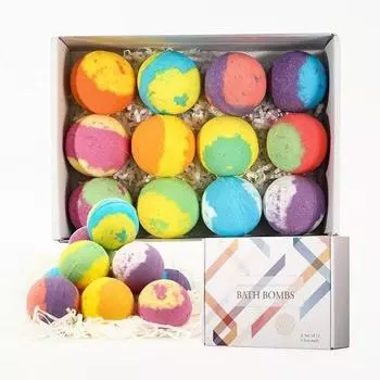 12 органических бомбочек для ванн с эфирными маслами