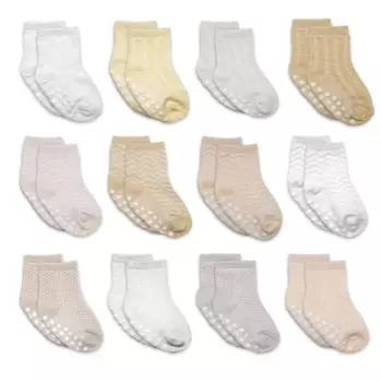 12 Pairs/lot 0 to 4 Yrs Cotton Children s Anti-slip Non Skid Socks For Boys Girl Floor Kid Sock With Rubber Grips Four Season XS(0-6M)
