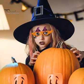 12 пар бумажных очков для вечеринок для детей и взрослых, очки в форме тыквы, летучей мыши, черепа, призрака, ведьмы, очки для Хэллоуина, товары для вечеринок 12pcs
