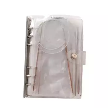 12 пар деревянных круговых спиц размером 2,5-8 мм, деревянные спицы для ручного вязания, плетение пряжи серый