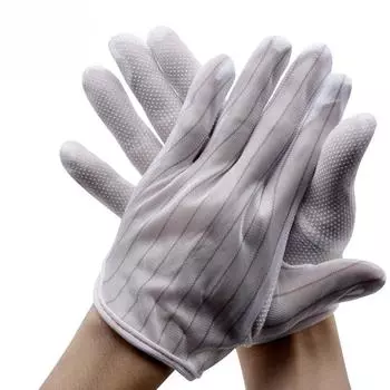 12 пар домашних перчаток из утолщенного хлопка, перчатки Wenwan Etiquette из хлопка, рабочие перчатки белого цвета для страхования труда Thickened long dispensing