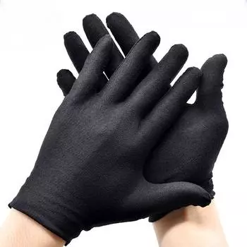 12 пар домашних перчаток из утолщенного хлопка, перчатки Wenwan Etiquette из хлопка, рабочие перчатки белого цвета для страхования труда white thin M