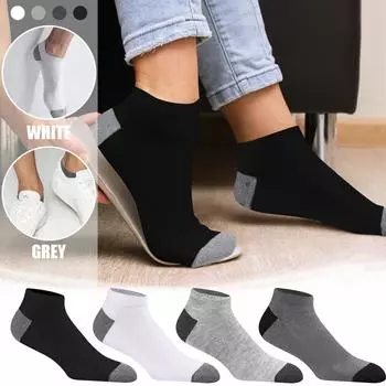 12 пар мужских носков одинакового цвета весной и летом, с глубоким вырезом, неглубокого кроя, впитывающие пот и дышащие L