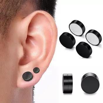 12 пар панк титановая сталь мужские сильные магнитные клипсы для ушей для мужчин и женщин магнитные серьги не пирсинг ювелирные изделия подарок 10mm