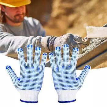 12 пар перчаток с гибкими кончиками пальцев, износостойкие, противоскользящие, дышащие, удобные перчатки