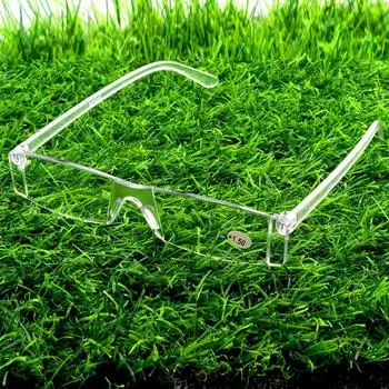 12 пар прозрачных прямоугольных очков для чтения TR90 +1 +1,5 от +2 до +4 +1 прозрачный