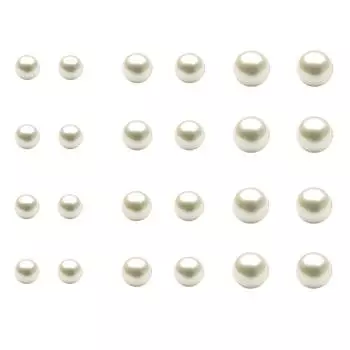 12 пар жемчужных серег с одной карточкой, модные долгосрочные женские серьги-гвоздики с жемчугом