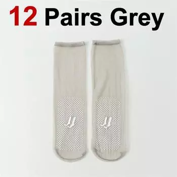 12 пар женских нескользящих тонких шелковых чулок, летние ультратонкие невидимые полностью прозрачные удобные дышащие повседневные носки One Size