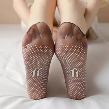 12 пар женских прозрачных носков, противоскользящие силиконовые захваты, летние ультратонкие дышащие эластичные прозрачные невидимые короткие носки телесного цвета