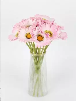 12 Pcs 30cm Fake Chrysanthemum Flower Artificial Gerbera Daisy Flowers for Home Wedding Party Balcony Decor детские розовый