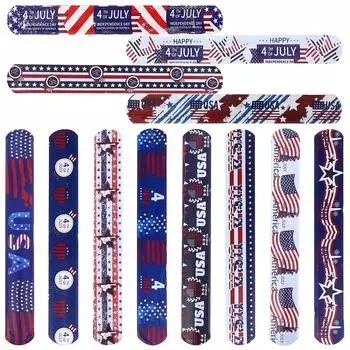 12 Pcs Patriotic Party Independence Day Circle Child Independence Day Decorations One Size
